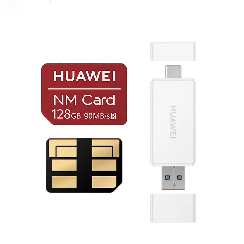 128GWith Card Reader Нм карта 90 МБ/с./с 64 Гб/128 ГБ/256 ГБ применяется для huawei Mate20 Pro Mate20 X P30 с USB3.1 Gen 1 Nano устройство для чтения карт памяти - Цвет: 128GWith Card Reader