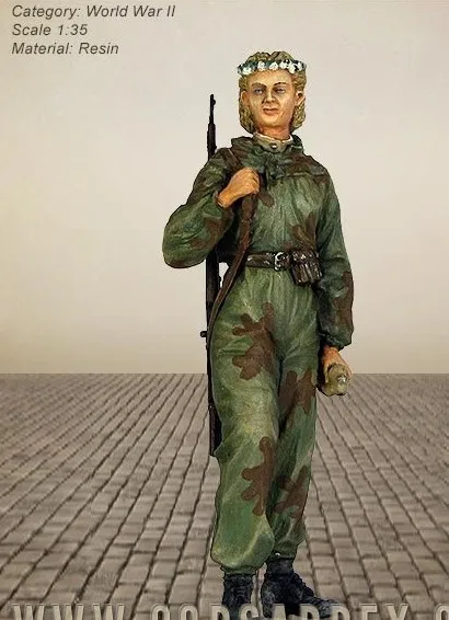 1/35 Масштаб 2 мировой войны советские женские снайперские миниатюры Второй