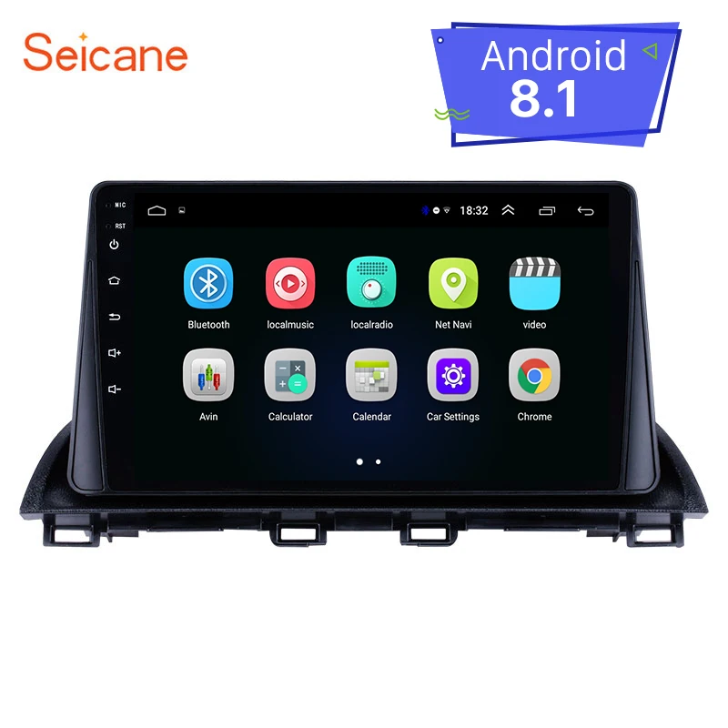 Seicane Android 8 1 9 дюймов Автомобильный GPS головное устройство плеер радио для Mazda CX 4 2004