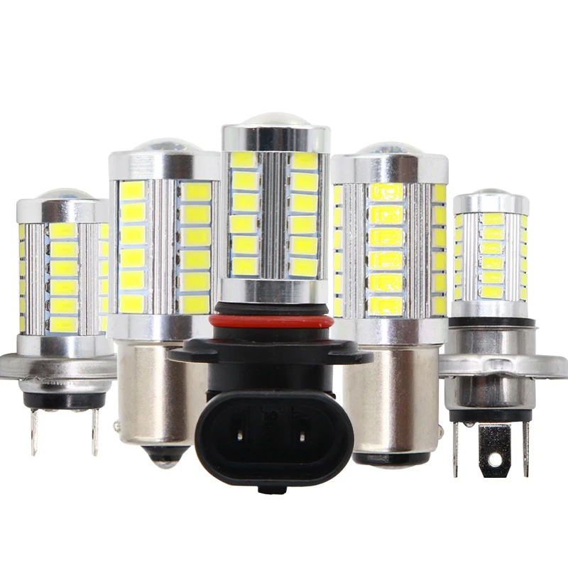 Kevanly 1 шт. автомобильный противотуманный фонарь H8 H11 Led 9005 Hb3 9006 Hb4 H4 H7 1157 P13w H16 5630 33SMD дневные ходовые огни светильник поворот Парковка лампы