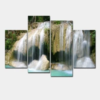 large canvas print home decoration modular wall pictures for living room art cheap modern unframed oil painting on waterfall