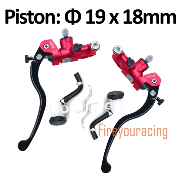 Red 19x18mm Adelin PX1 Мотоцикл 19 мм 16 мм 17,5 главный тормозной цилиндр гидравлический подъемник для R1 R3 R6 FZ6 GSXR600 750 1000 NINJA250 Z750 Z800 - Цвет: Red 19x18mm