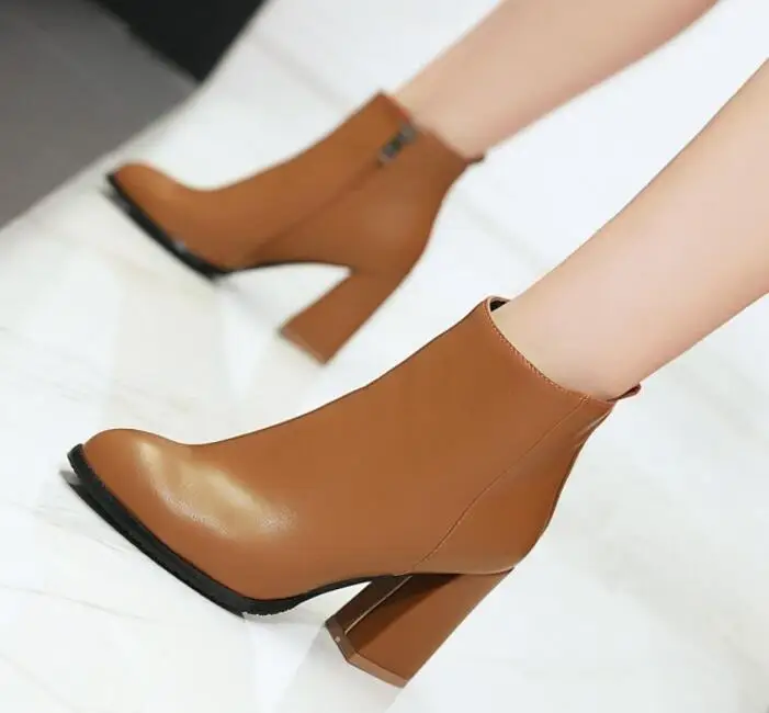 Зимняя модная обувь Женская Chaussure Femme Ботильоны Martin Свадебные женские