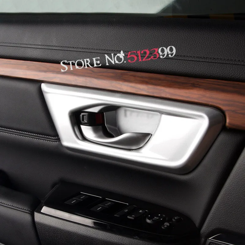 4* ABS Matte Inner Door Hand Bowl Cover Decorative Trim for Honda CRV CR-V 2017 2018 Car Styling Accessories | Автомобили и