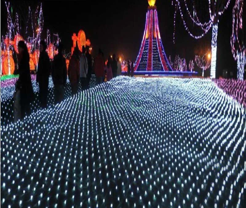 Рождественские светодиодные гирлянды новогодние 4x6m 750 SMDs водонепроницаемые