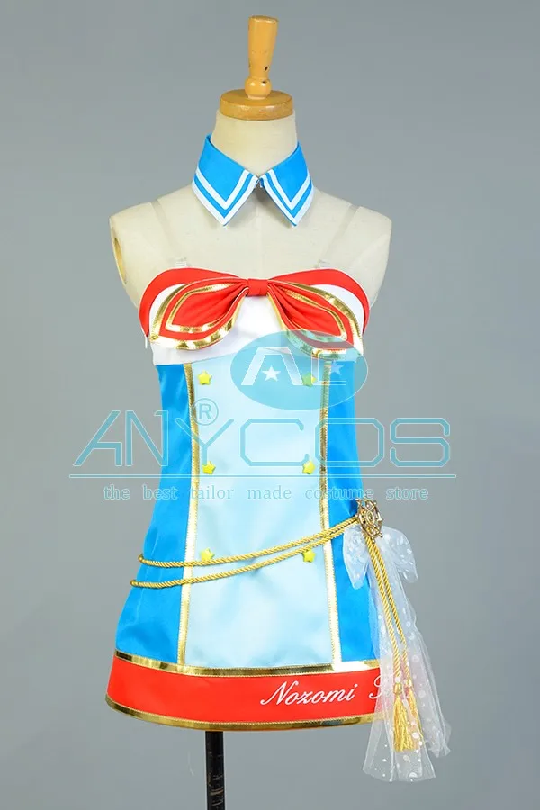 Костюм Love Live Tojo Nozomi костюм для косплея Темно-Синяя Униформа плащ платье куртка