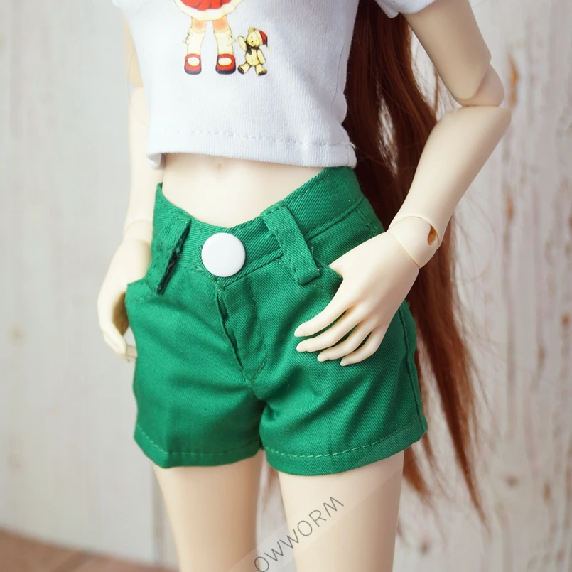 BJD зеленые шорты популярные штаны футболка для женщин 1/4 17 &quot24&quot 1/3 70 см высота MSD