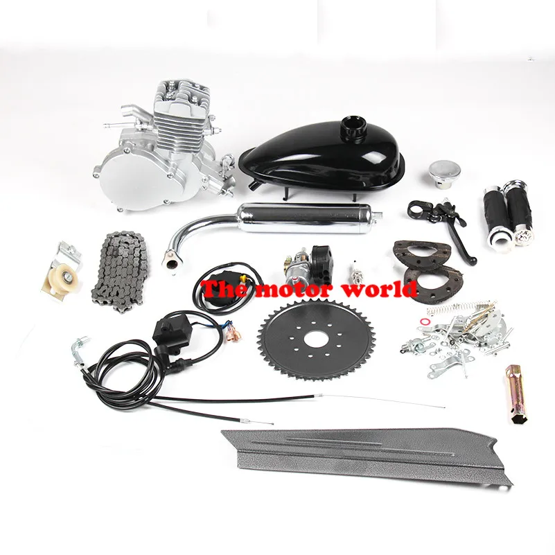 80cc двухтактный двигатель полный комплект для велосипеда с газовым