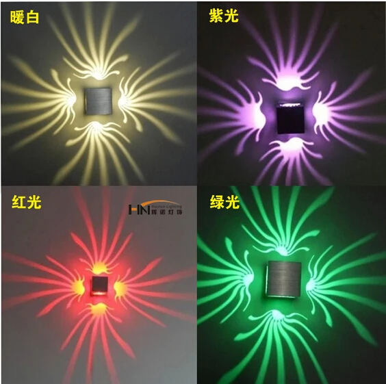 Новый светодиодный современный настенный светильник из алюминия 3 Вт для прохода, спальни, коридора, веранды, бара, ktv, фона внутри и снаружи DY-1269.