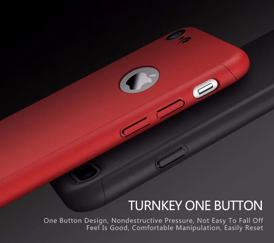Оригинальный чехол 3 в 1 с полной защитой для Iphone Чехол IPAKY 360 градусов iPhone X 7 8 Plus