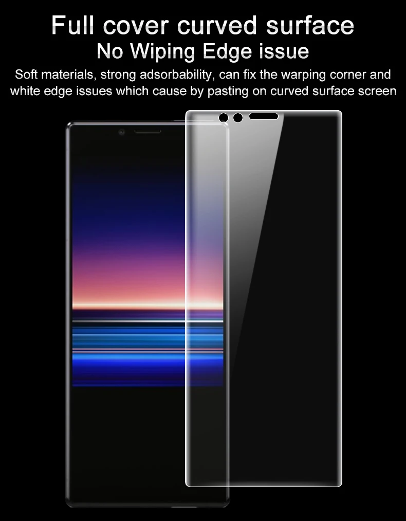 IMAK Hydrogel III 3 для sony Xperia 1 задний экран протектор 2 шт полное покрытие Передняя или задняя мягкая защитная пленка не стекло