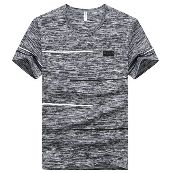 2 Летние брендовые Топы И Футболки размера плюс M~ 7XL 8XL 9XL, быстросохнущая облегающая футболка, мужская спортивная одежда, футболка с коротким рукавом - Цвет: 2