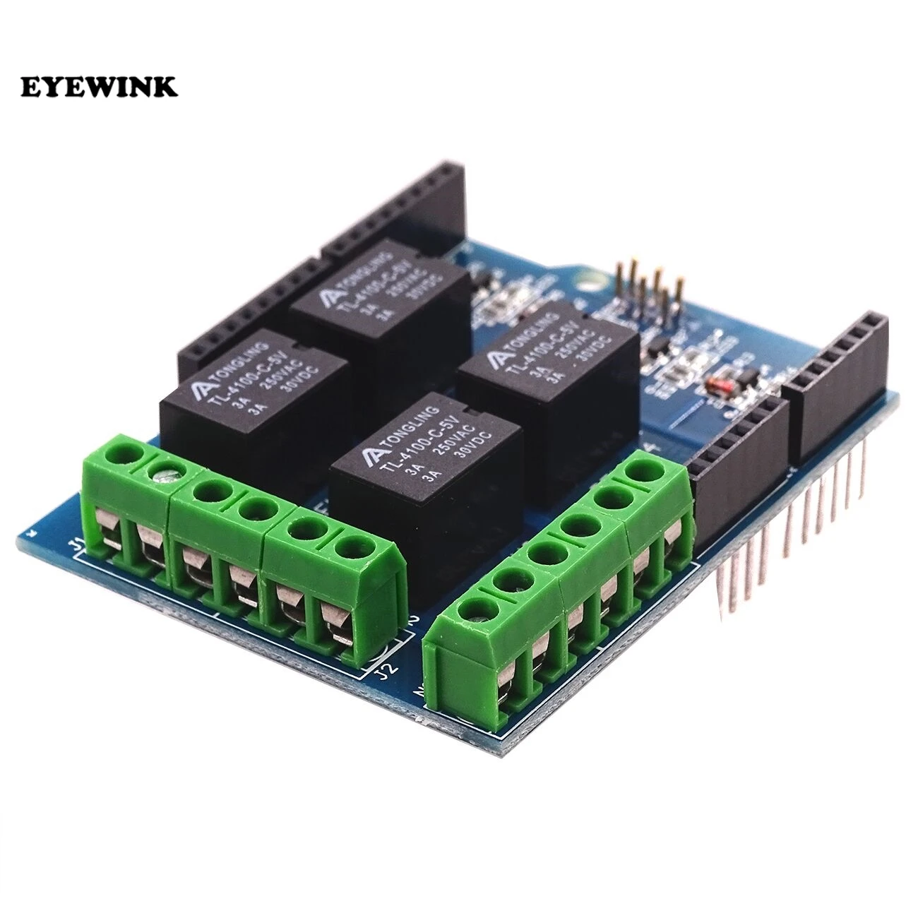 4 канальный 5 вольтовый релейный модуль четыре лампочки для arduino комплект