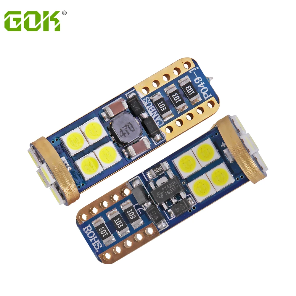 10 шт. высококачественные светодиодсветодиодный лампы CANBUS T10 12SMD 3030 t10 w5w 194 168 без