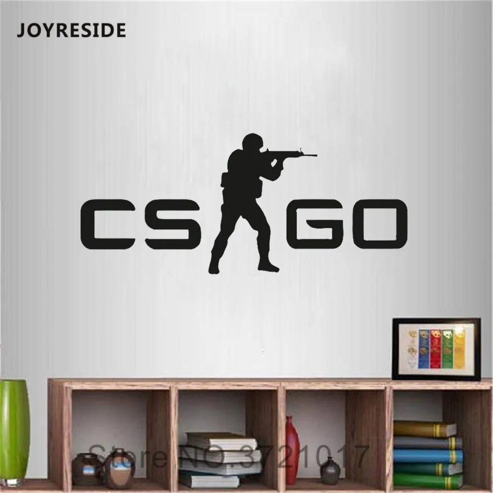 Настенные виниловые наклейки для видеоигр joyliving Gamer CS GO стикеры детской комнаты