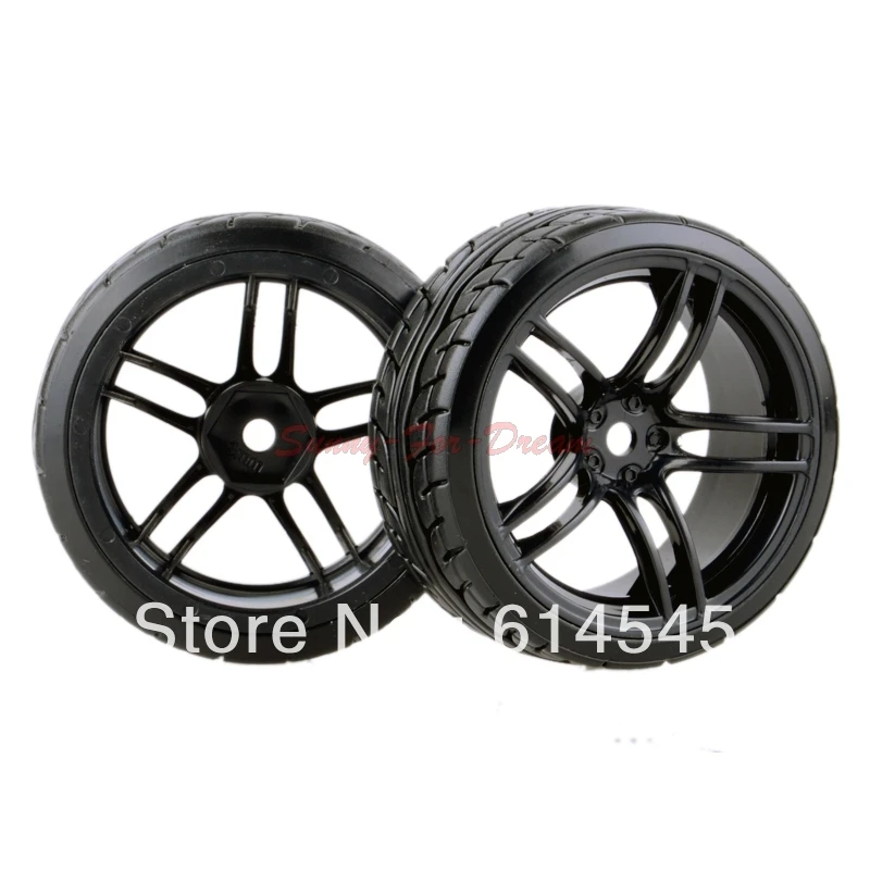 

4PCS RC Car 1:10 On-Road Drift Wheel Rims & Tyre Tires Fit HSP HPI 9065-9014
