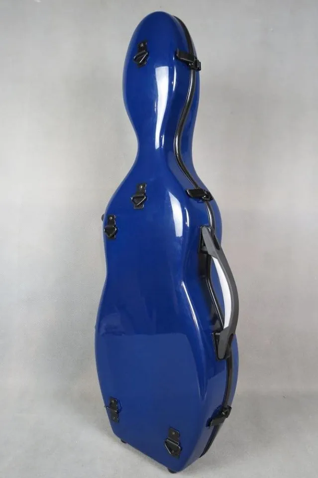 Высококачественный крепкий голубой чехол для скрипки из стекловолокна 4/4 два