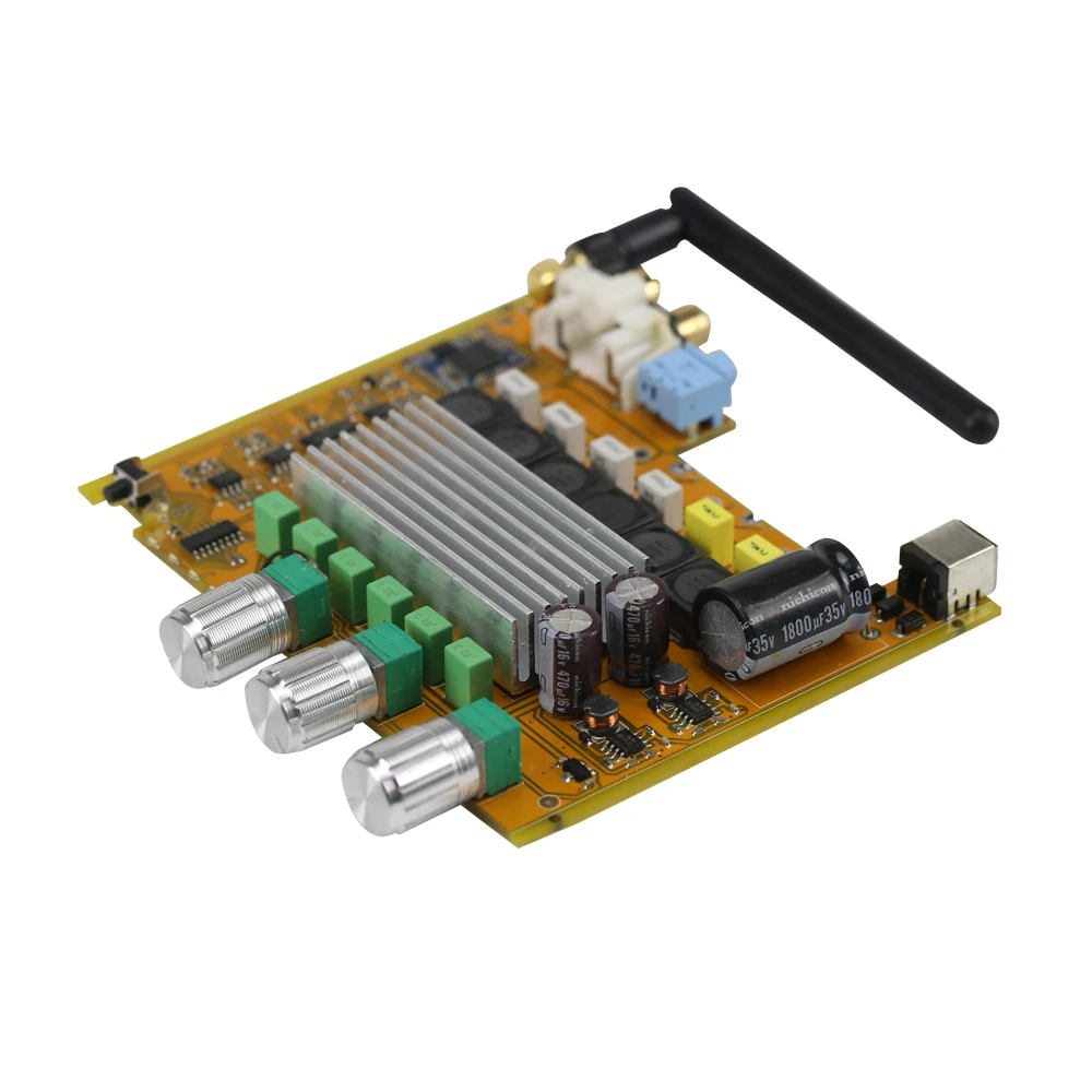 GHXAMP TPA3116 2 1 Bluetooth Плата усилителя AUX CSR8635 4 0 HIFI Цифровой усилитель высокой мощности