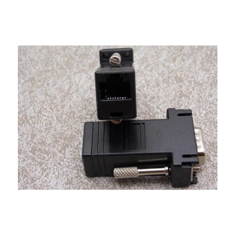 VGA 15Pin папа/мама к RJ45 гнездовой разъем последовательный порт удлинитель LAN CAT5 CAT6