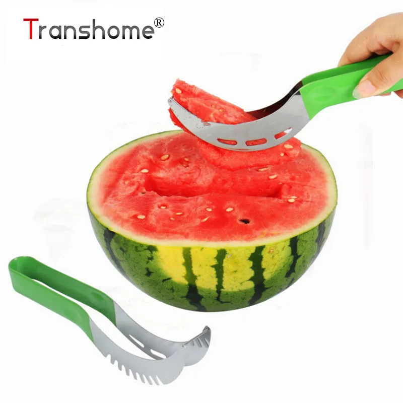 Творческий Пластиковые Ручки Арбуз Slicer Нож Канталупа Splitter Фрукты Резак Щипцы