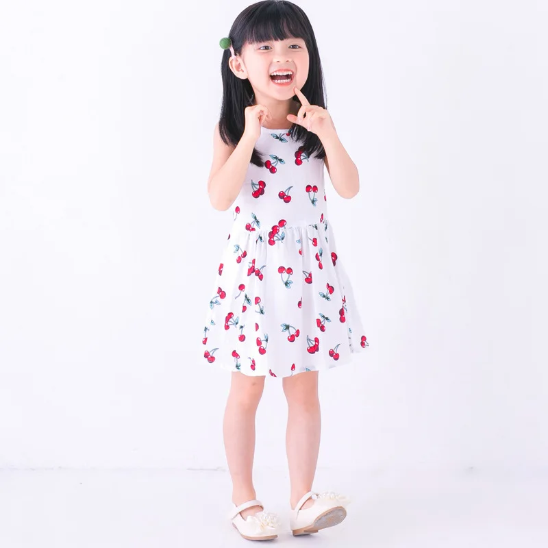 Girl Dress Spring Summer Autumn Animal Print Cotton Sleeveless Sundress Kids Dresses for Girls Princess | Детская одежда и обувь