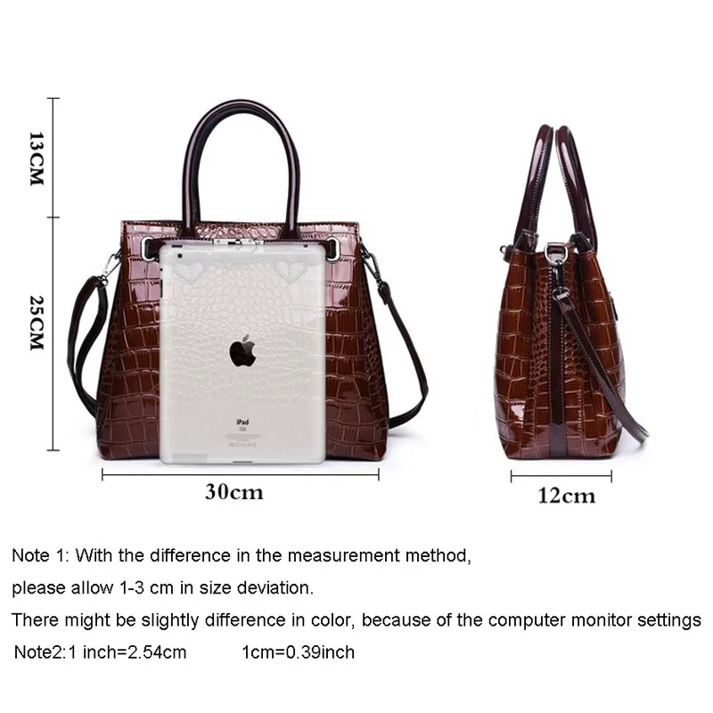 Женская сумка с крокодиловым узором Роскошный дизайнерский модный простой
