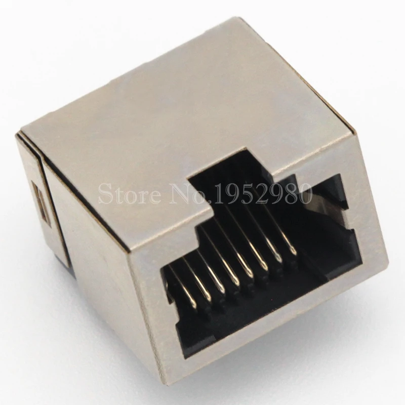 10 шт./лот модульный экранированный разъем RJ45 гнездовой сетевой Ethernet 8P8C 15 мм |