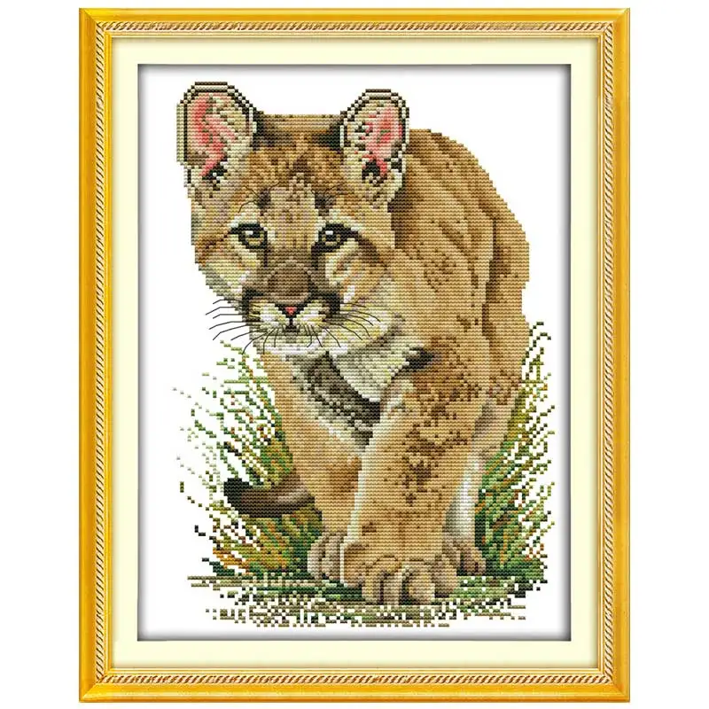 Набор для вышивки крестом в виде льва (5) 11CT 14CT|cross stitch 11ct|cross setcounted cross |