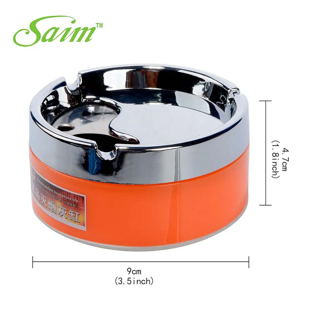 Новый бренд для дома используется красочный узор пепельницы с крышкой вращения