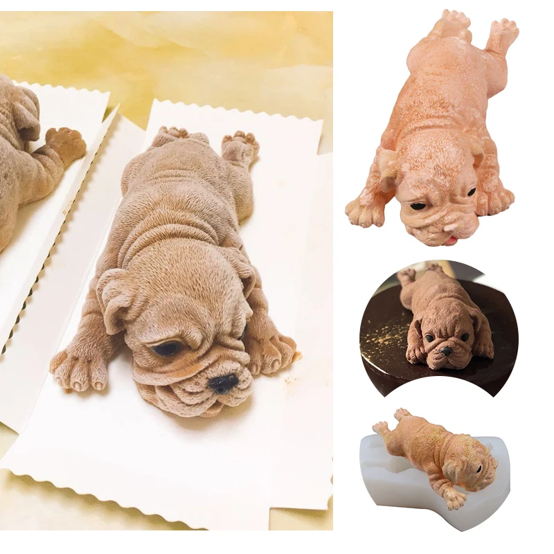 Новинка для собак стерео мусс форма мороженого домашних животных 3D Bulldog Shar Pei
