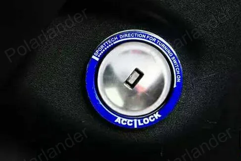 Наклейка для запуска двигателя автомобиля переключатель зажигания крышка