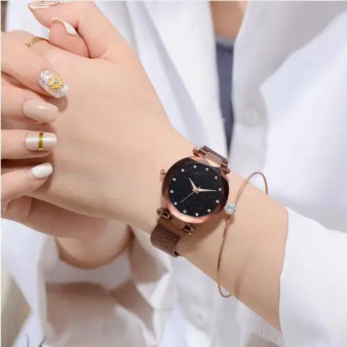 

Luxury Women Watches Ladies Magnetic Starry Sky Clock Fashion Diamond Female Quartz Wristwatches relogio feminino zegarek damski