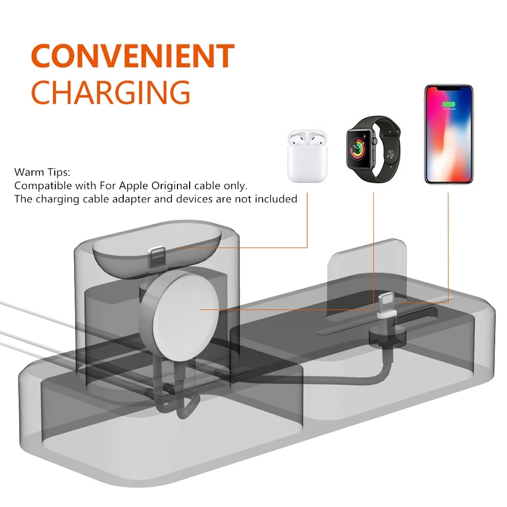 Зарядная док станция FDGAO держатель для Apple Watch iwatch 5 4 3 2 1 iPhone 11 XS Max XR X 8 7 6S 6 Airpods в