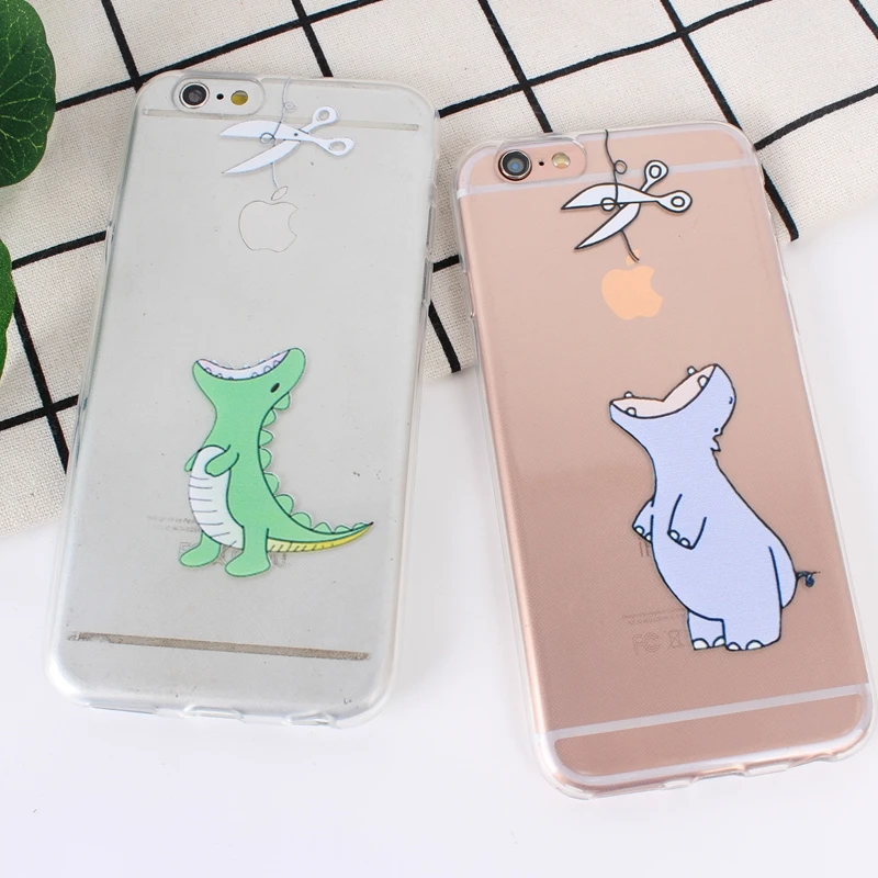 Чехол для телефона 5 S se прозрачный милый мультяшный Пингвин Бегемот мягкий чехол