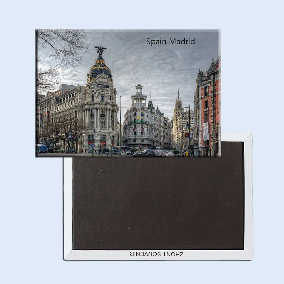 

Tourist Magnets SOUVEMAG Spain Madrid Building Scenery Tourist Metal Fridge Magnet 5339