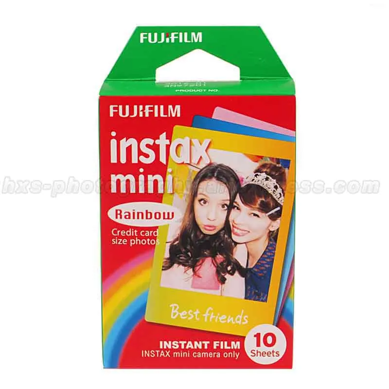 Полоса + Радуга Авиапочта 30 листов Fujifilm Instax Mini пленка для Fuji 9 8 7s 90 70 25 мгновенных