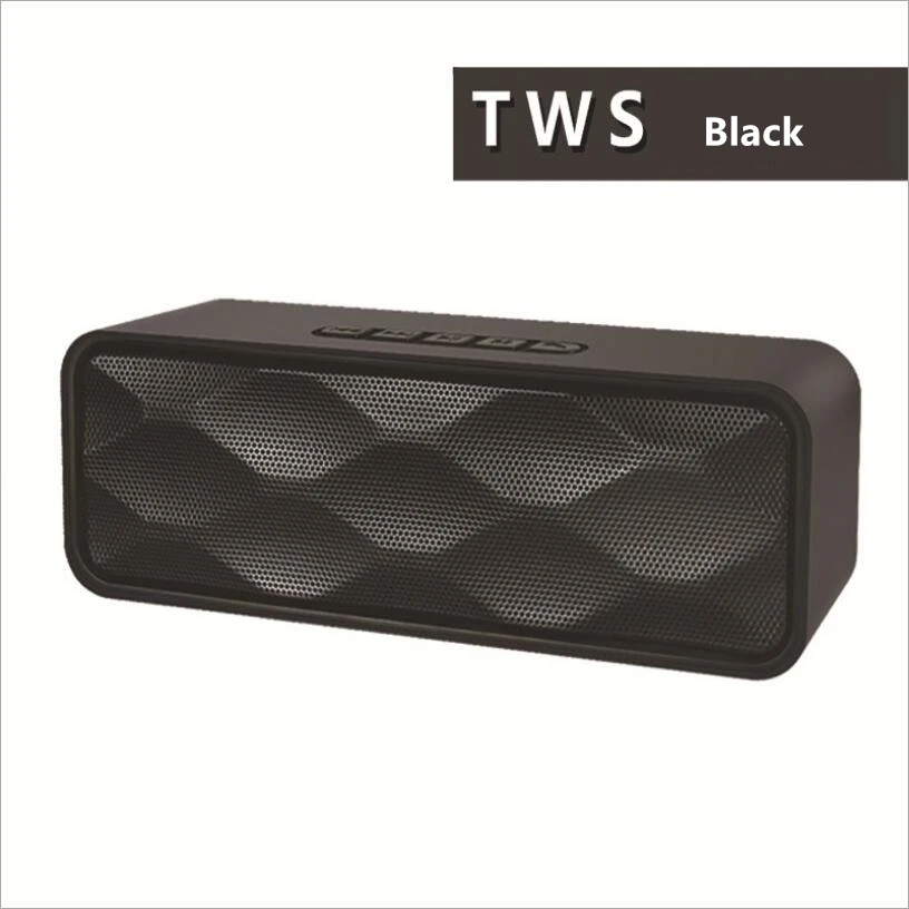 TWS bluetooth динамик Hi Fi портативный Mp3 музыкальный плеер приемник аудио fm радио с USB AUX
