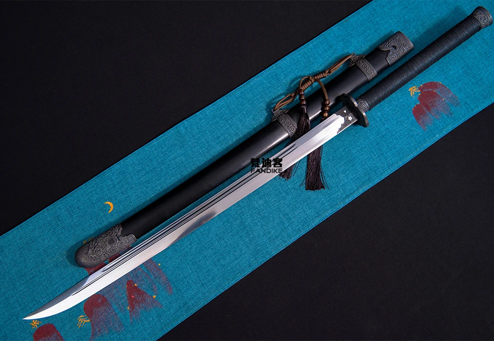 

Handmade Chinese Sword Broadsword High Manganese Steel Alloy Tsuba Sharp Blade Qing Dynasty Sword Sharp Blade Full Tang