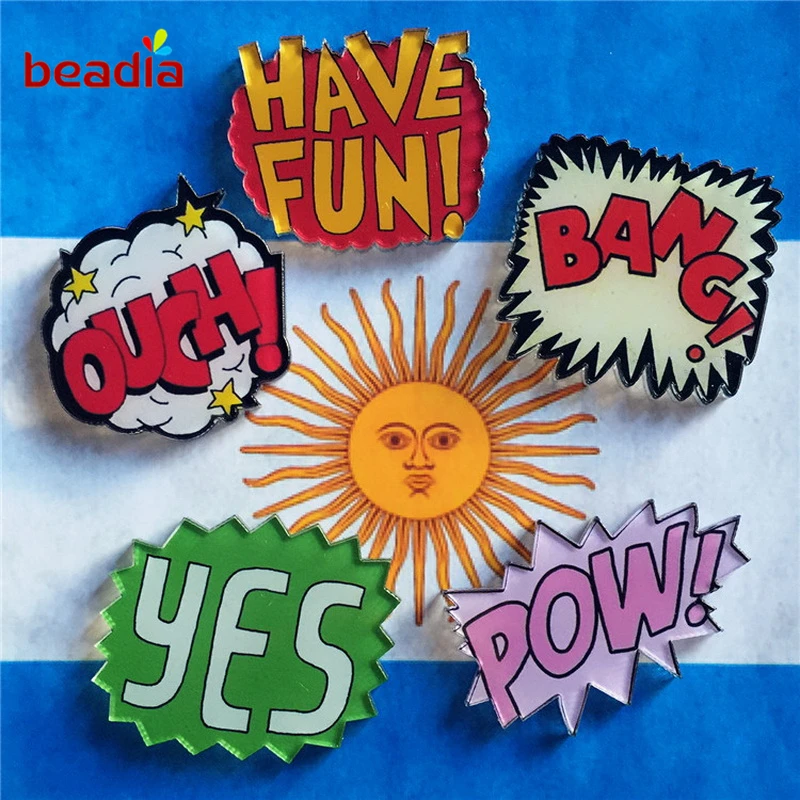 Модные кавайные акриловые значки с фруктами для одежды Значки украшения значок