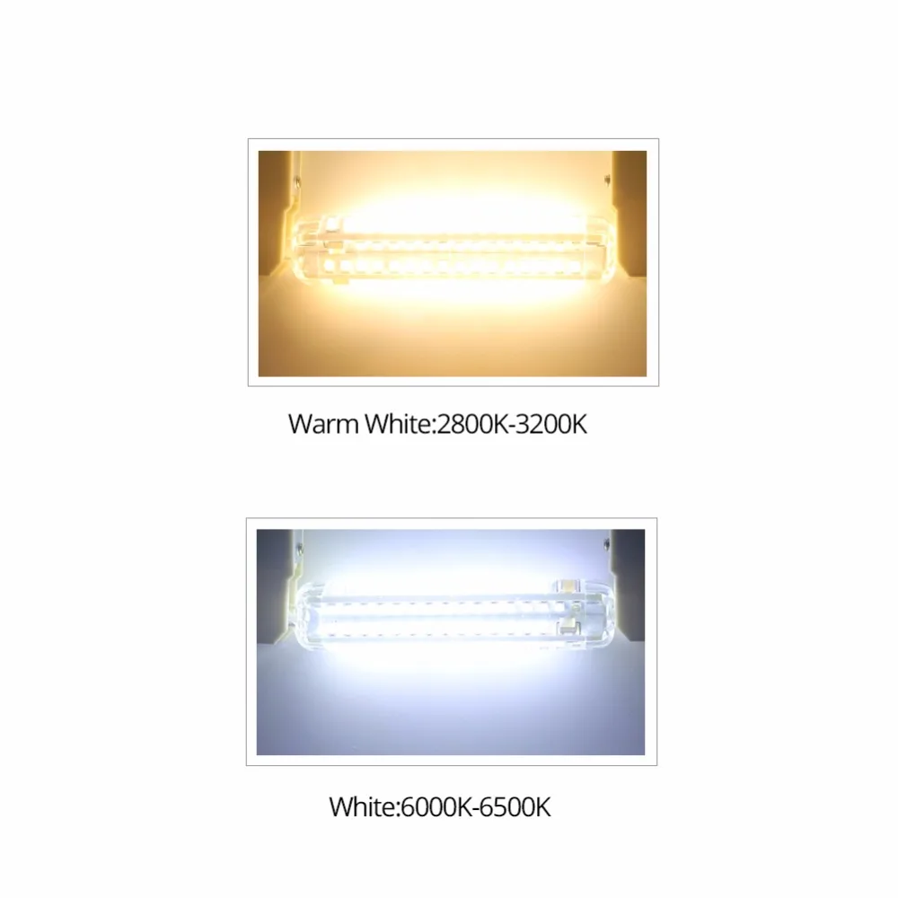 R7S светодиодный Диод 78 118 135 мм свет Высокий люмен без мерцания 2835 SMD 64 80 144