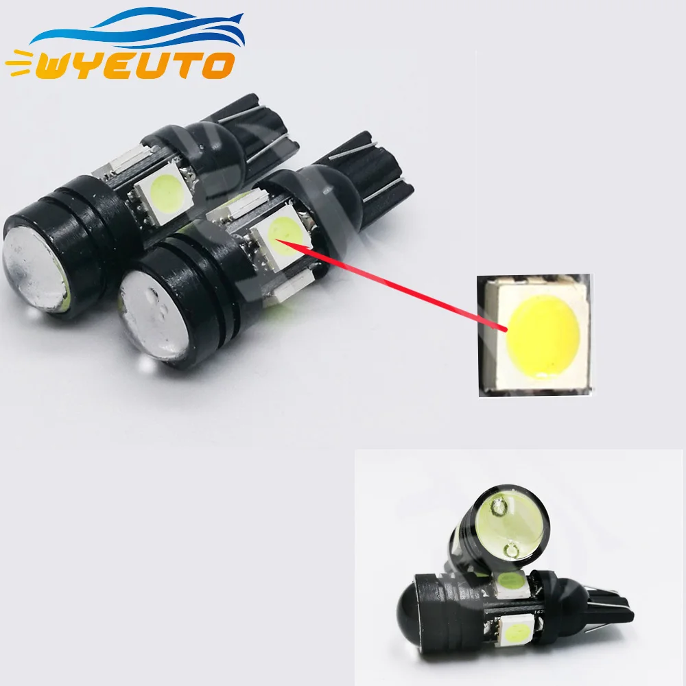 Автомобильные светодиодные лампы 168 192 T10 W5W алюминиевый корпус 4SMD 5050 высокой