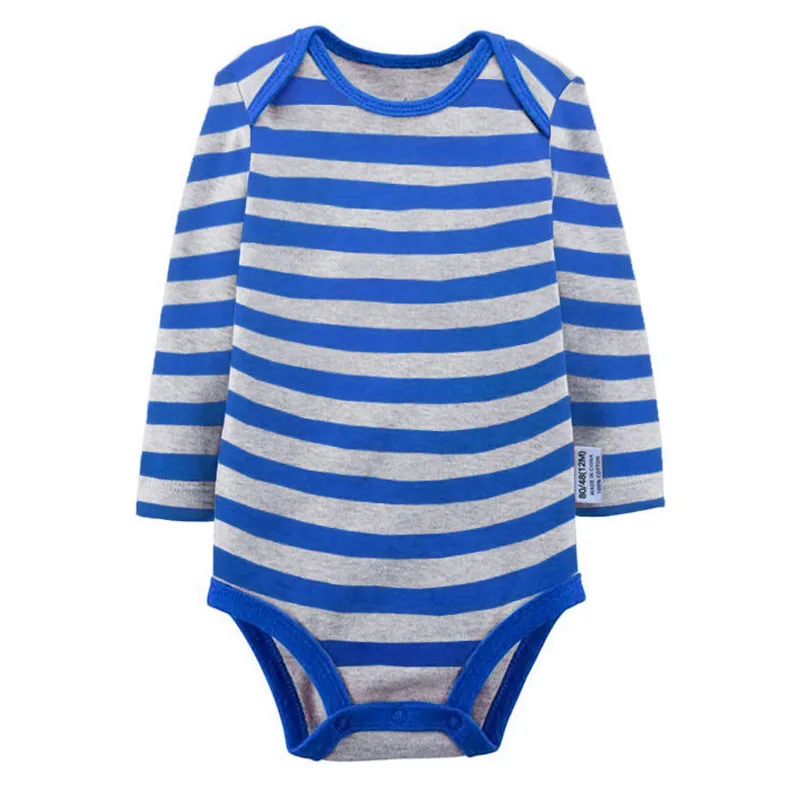 Новинка 2016 года боди для маленьких девочек с длинными рукавами в полоску круглым