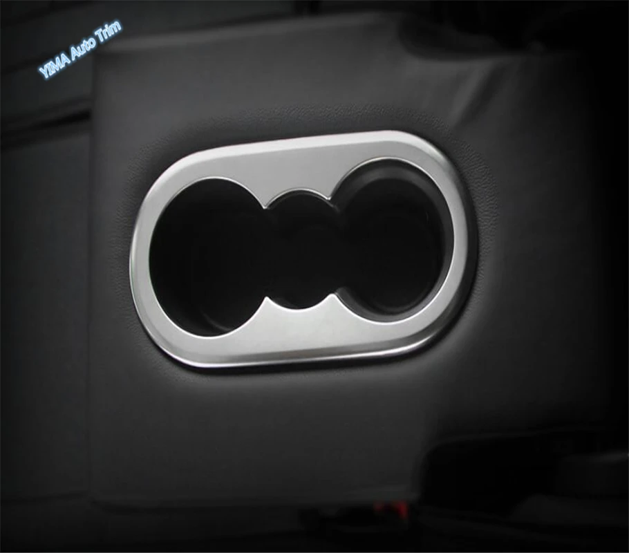 

Lapetus Rear Seat Water Cup Holder Frame Cover Trim Fit For Volkswagen VW Tiguan 2016 - 2020 Matte / Carbon Fiber Look