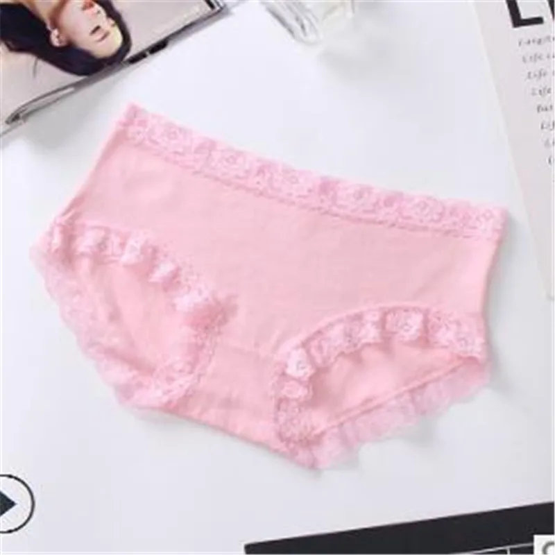 

New style comfortable reusable briefs sexy pure cotton panty women