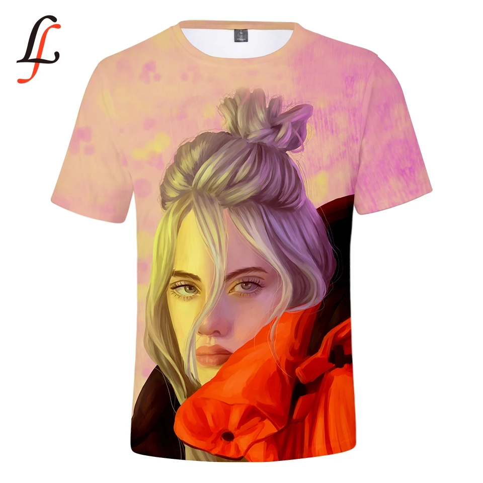 Modis Billie Eilish harajuku футболка с принтом повседневные женские мужские футболки