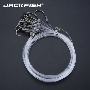JACKFISH 28 шт.лот рыболовный крючок из высокоуглеродистой стали с рыболовной леской с зазубриной крючок для морской рыбалки на карпа рыболовные снасти
