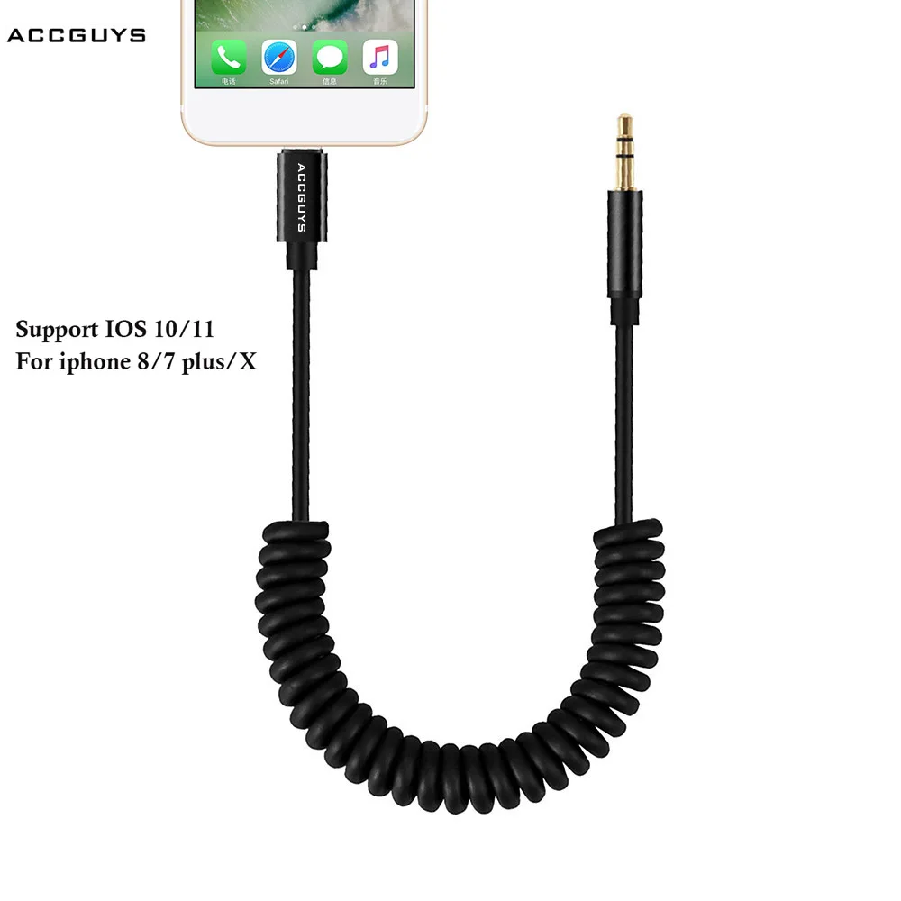 ACCGUYS 3 5 мм разъем для наушников адаптер Шнур iPhone 7 8 Plus X XS музыкальный конвертер iOS 11