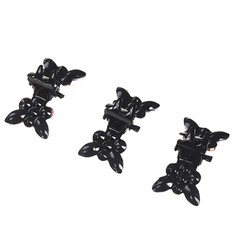 Newest 12PCS Shiny Butterfly Rhinestone Hair Claws Cute Hairpins Accessories |