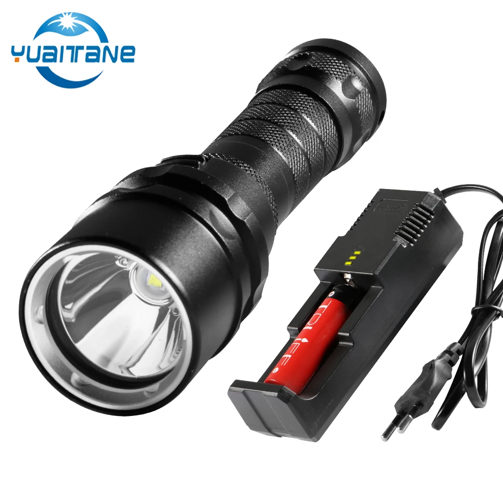 

8000LM Professional Scuba Diving Light L2 IPX8 Waterproof Underwater 200M LED Flashlight Dive Camping Lanterna Torch by 18650