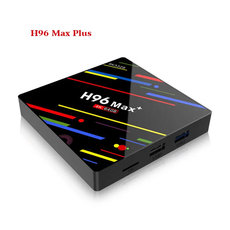 goodcee H96Max+ Android 8.1 OS Smart TV Box 4GB 32GB 64GB RK3328 2.4G/5GHz WIFI IPTV 4K HD Google voice control set top box H96 |